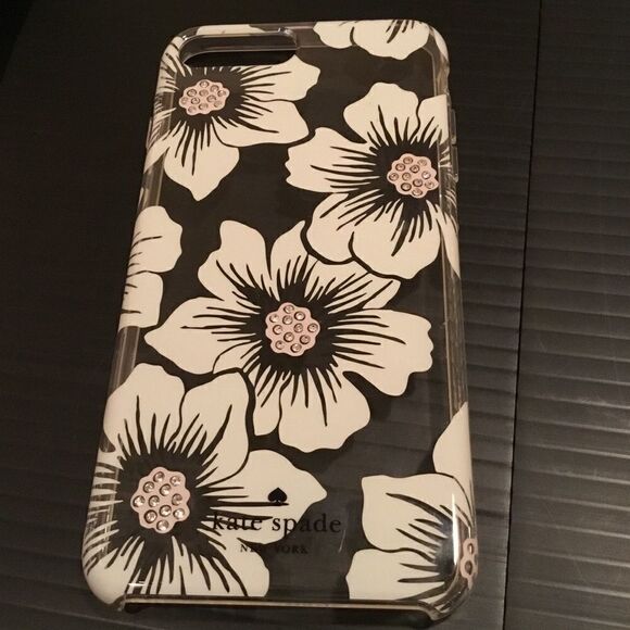 Kate Spade Hollyhock Floral w Stones iPhone 7+ (G) - Picture 1 of 6